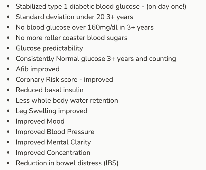What Improved when I went Low-Carb?